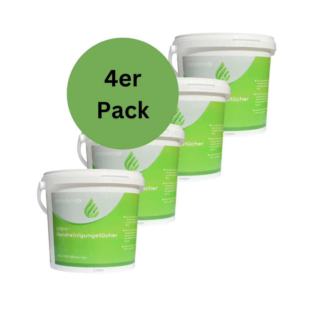 Preco Handreinigungstücher 4 Eimer mit jeweils 80Stück Tücher