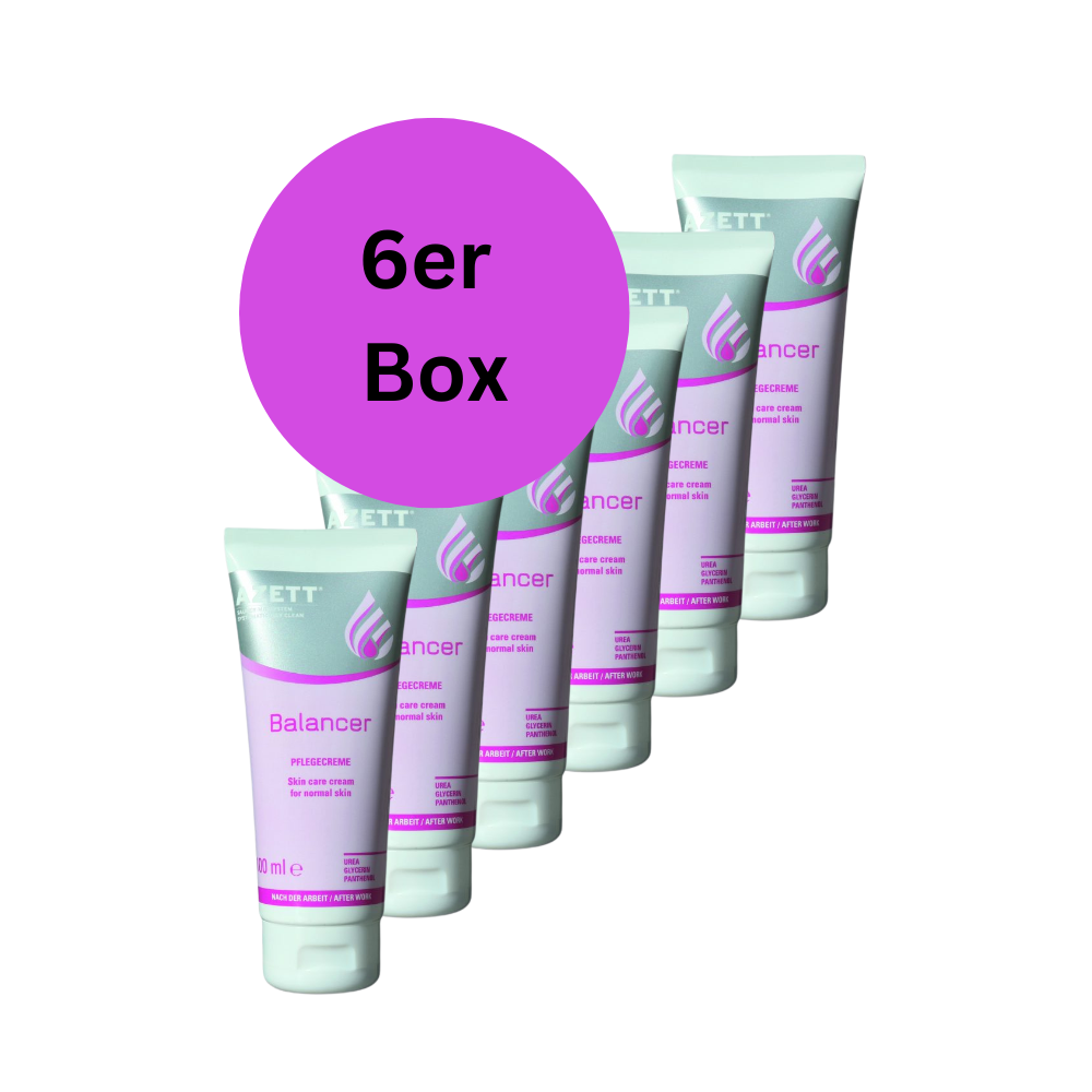 Balancer Basis Pflegecreme 100ml Tube 6er Box kaufen | Hautschutz & Pflege | Professioneller Handschutz, Pflegecreme | Für Werkstätten, Industriearbeiter und Gewerbe geeignet | Silikonfrei | Versand in DE, AT | Limpio Reinigungsmittel